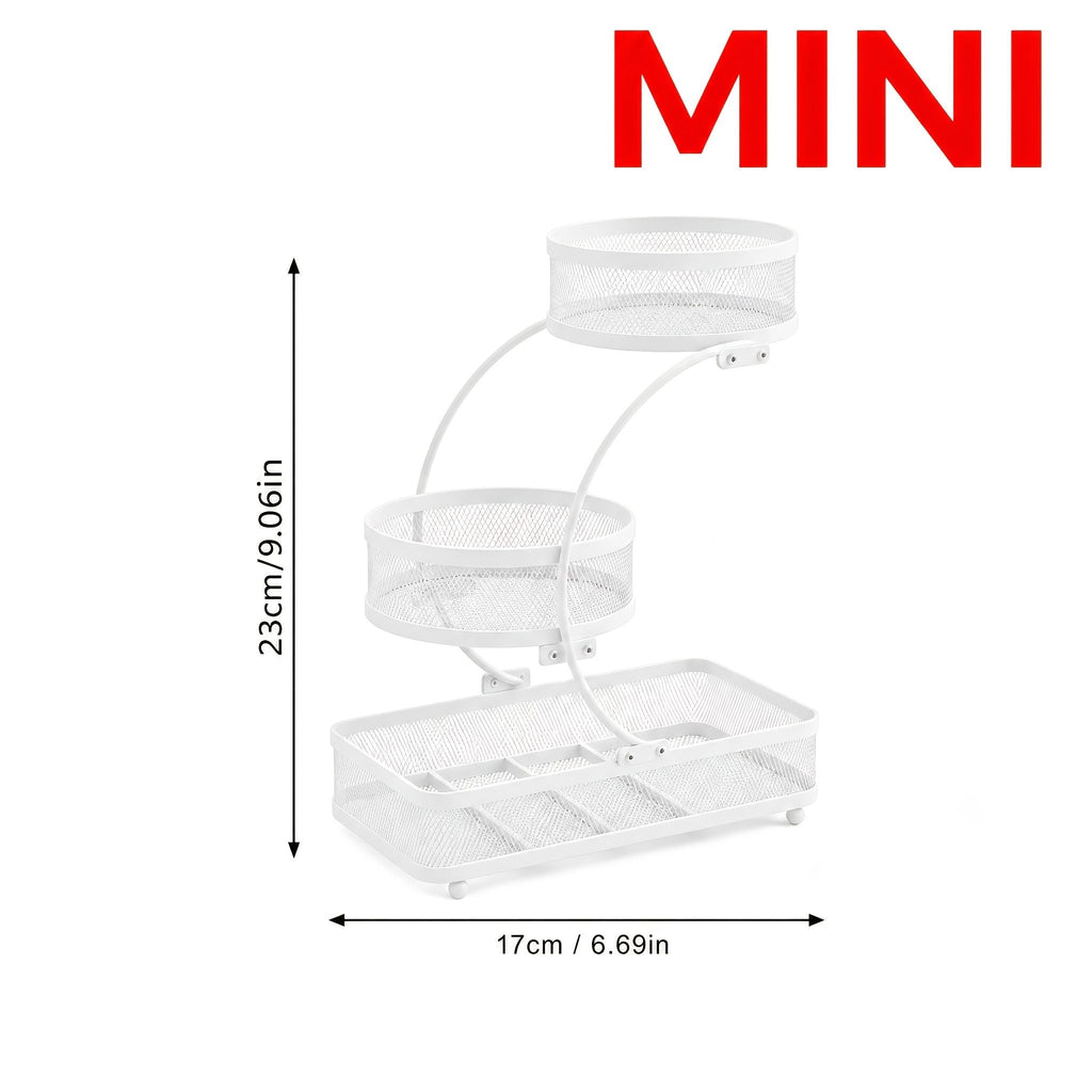 3 Tier Metal Bathroom Storage Rack with Spray Bottle Hooks