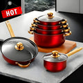12-Piece Stainless Steel Cookware Set with Saucepans and Wok