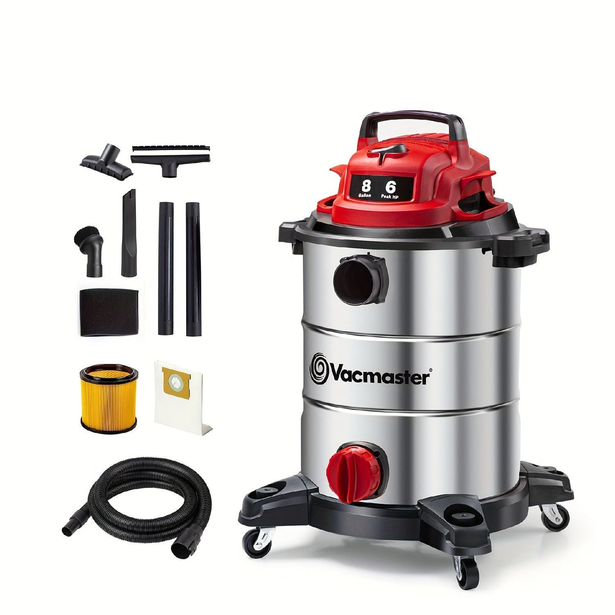 Wet Dry Vacuum Cleaner with Blower Function and 10 ft Power Cord