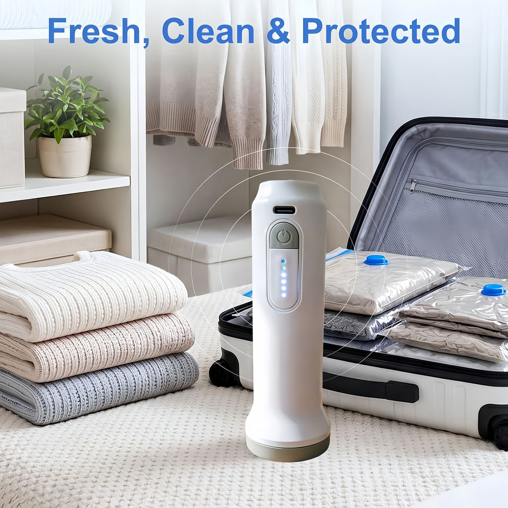 5-Piece Vacuum Storage Bag Set with Electric Air Pump