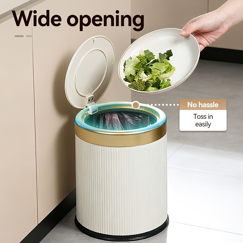 Large Capacity Odor Sealing Press Type Kitchen Trash Can