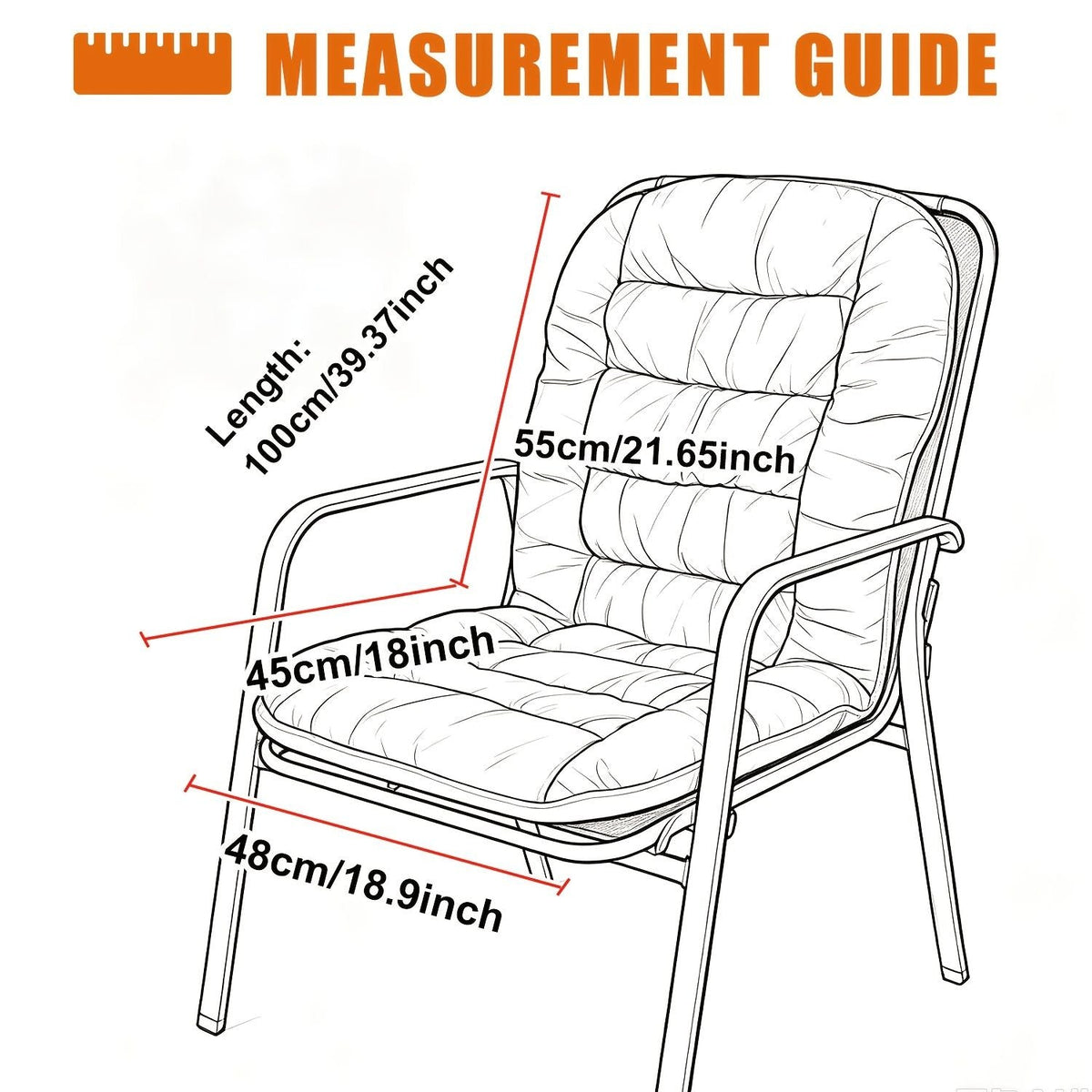 Thick Comfortable Office Chair Cushion Lumbar Support
