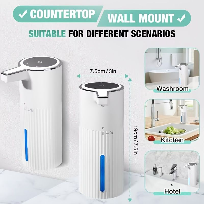 Automatic Soap Dispenser Rechargeable IPX5 Waterproof