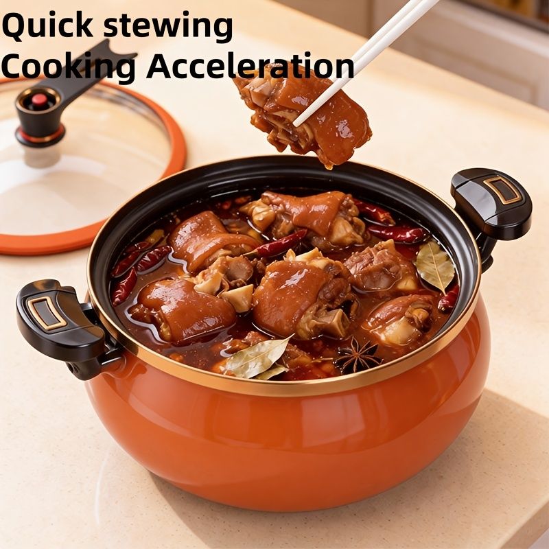 Enamel Stew Pot with Double Handles