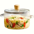 1500ml High Borosilicate Glass Pot with Lid