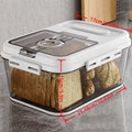 Airtight Bread Box with Time Recording Lid