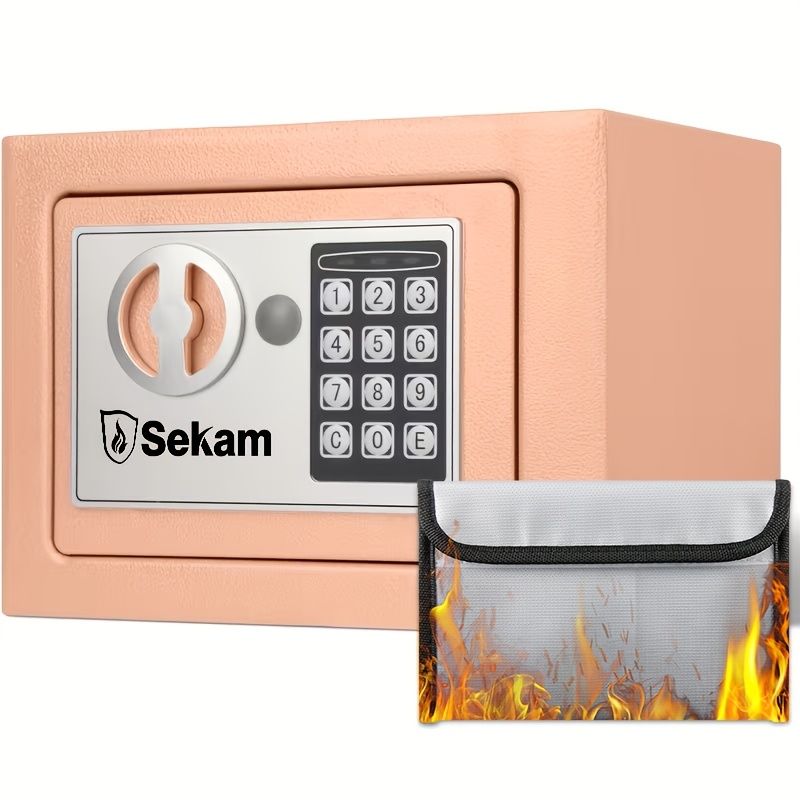 Fireproof Bag with Lock and Key