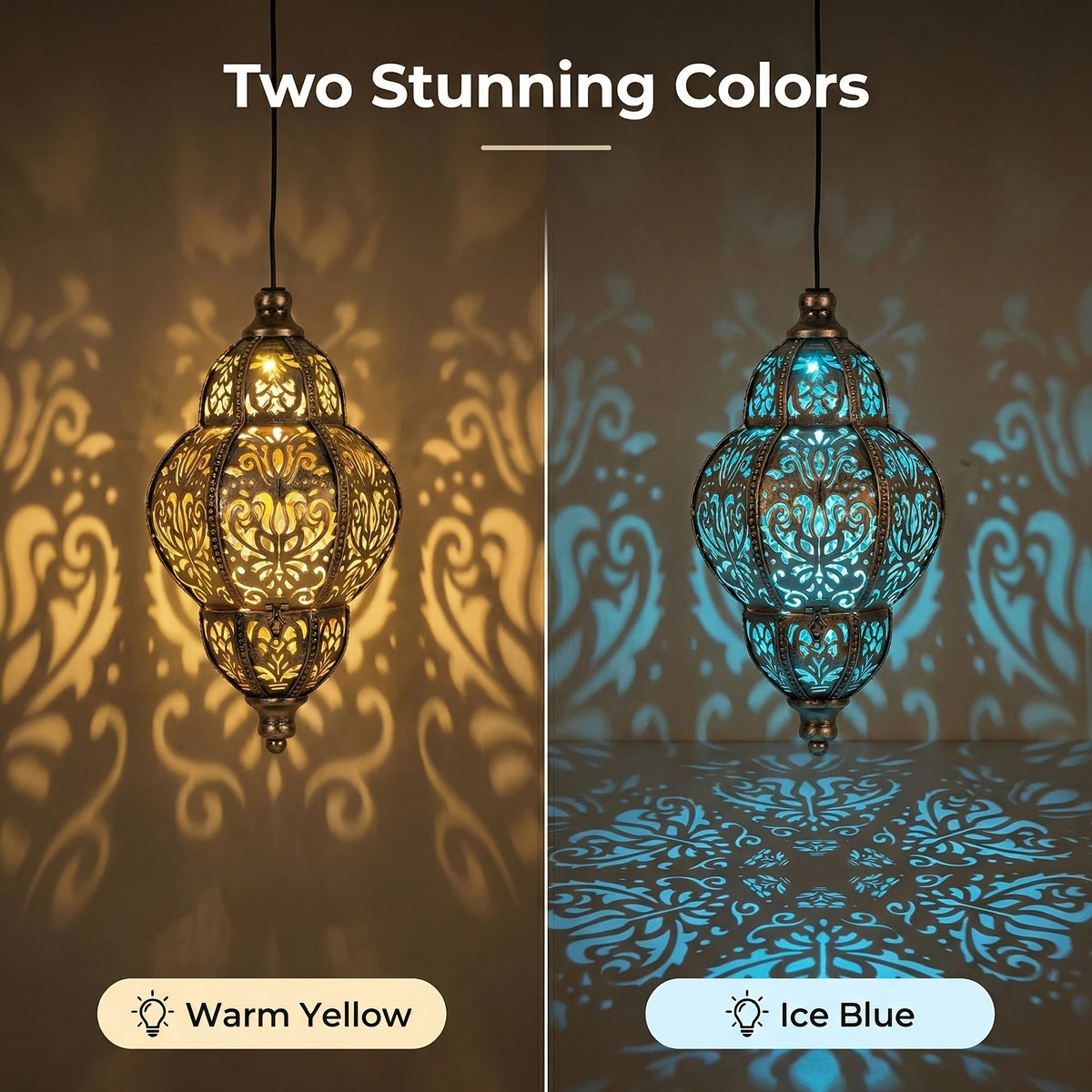Solar Metal Hanging Lantern