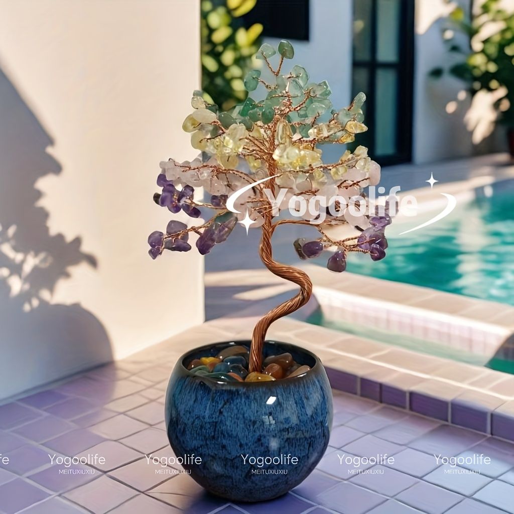 Crystal Tree Ceramic Ornament