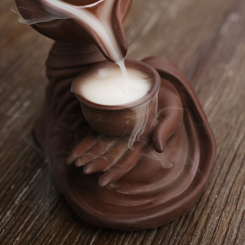 Ceramic Backflow Incense Holder Waterfall Smoke Design