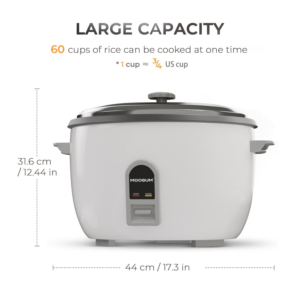 Commercial Rice Cooker with 12-Hour Keep Warm Function