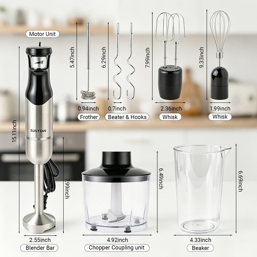 8 in 1 Handheld Immersion Blender