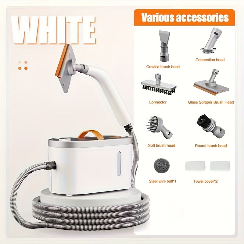 Handheld Steam Cleaner 1400ml with 6 Nozzles