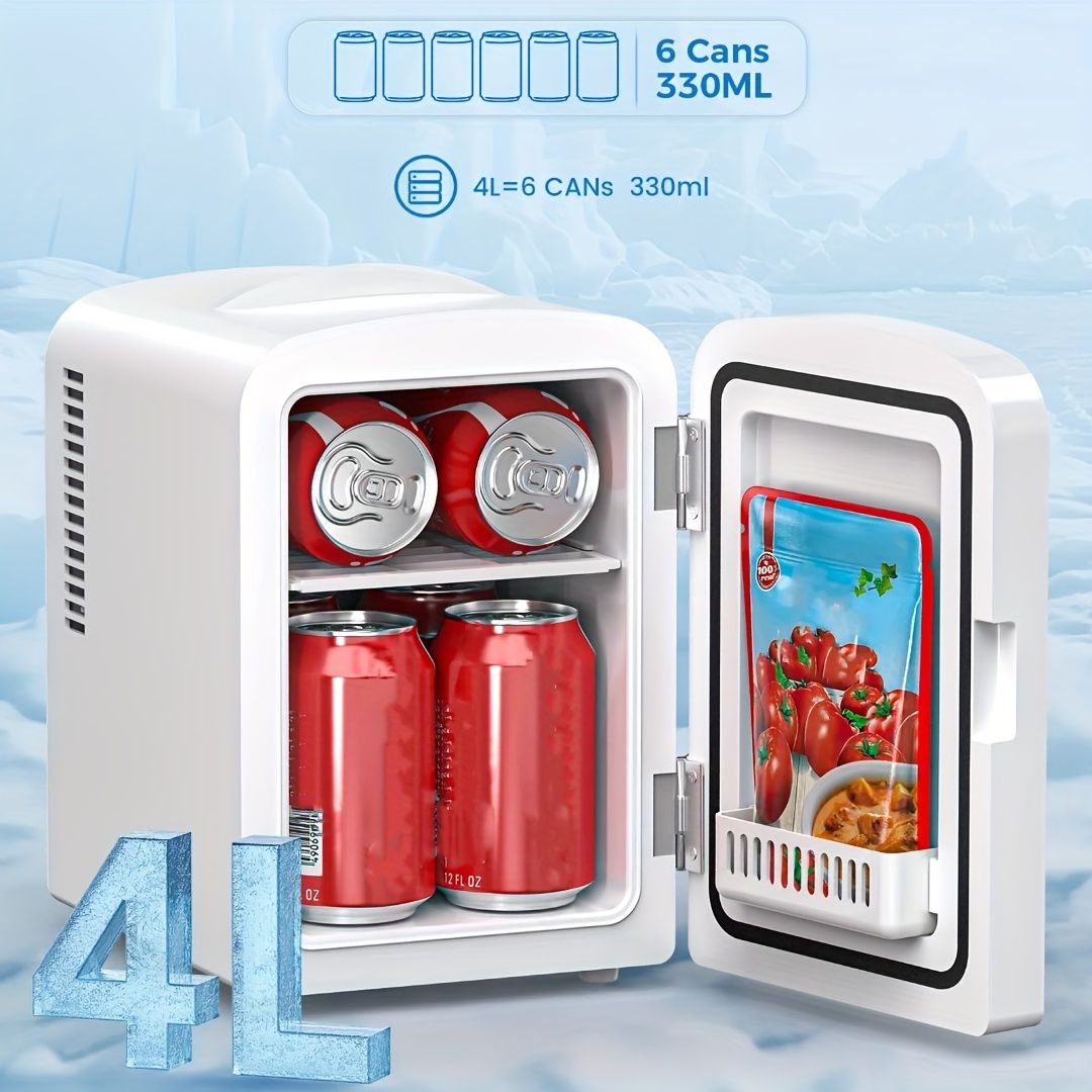 Portable Mini Fridge Cooler for Beverage Food Skincare
