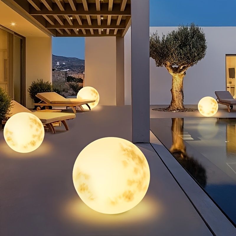 Solar Moon Light with Color Changing Spherical Glow