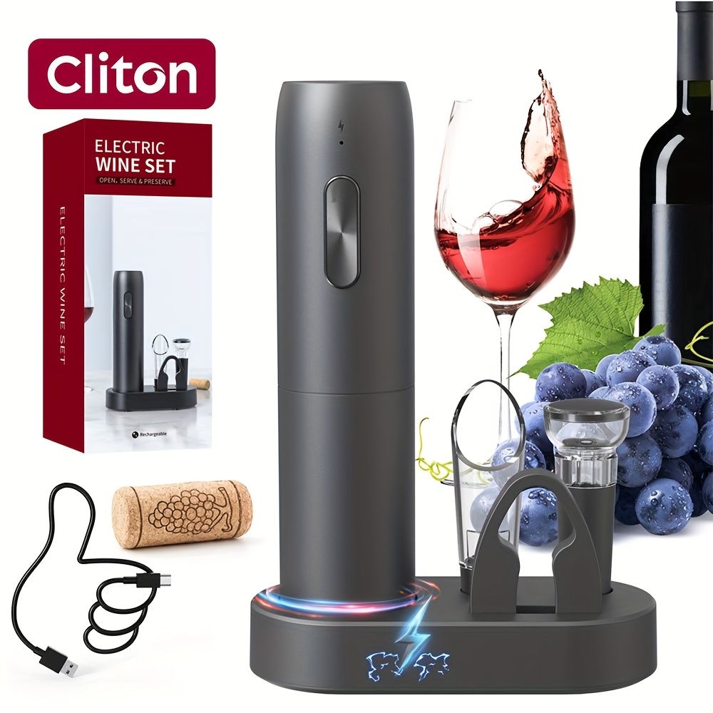 Rechargeable Electric Wine Opener Set