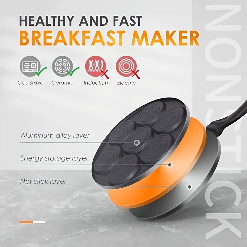7-Hole Non Stick Animal Pancake Pan