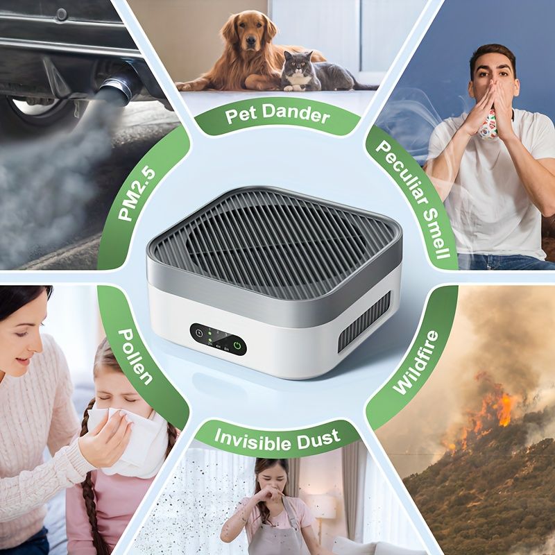 Quiet Air Purifier for Bedroom and Pets