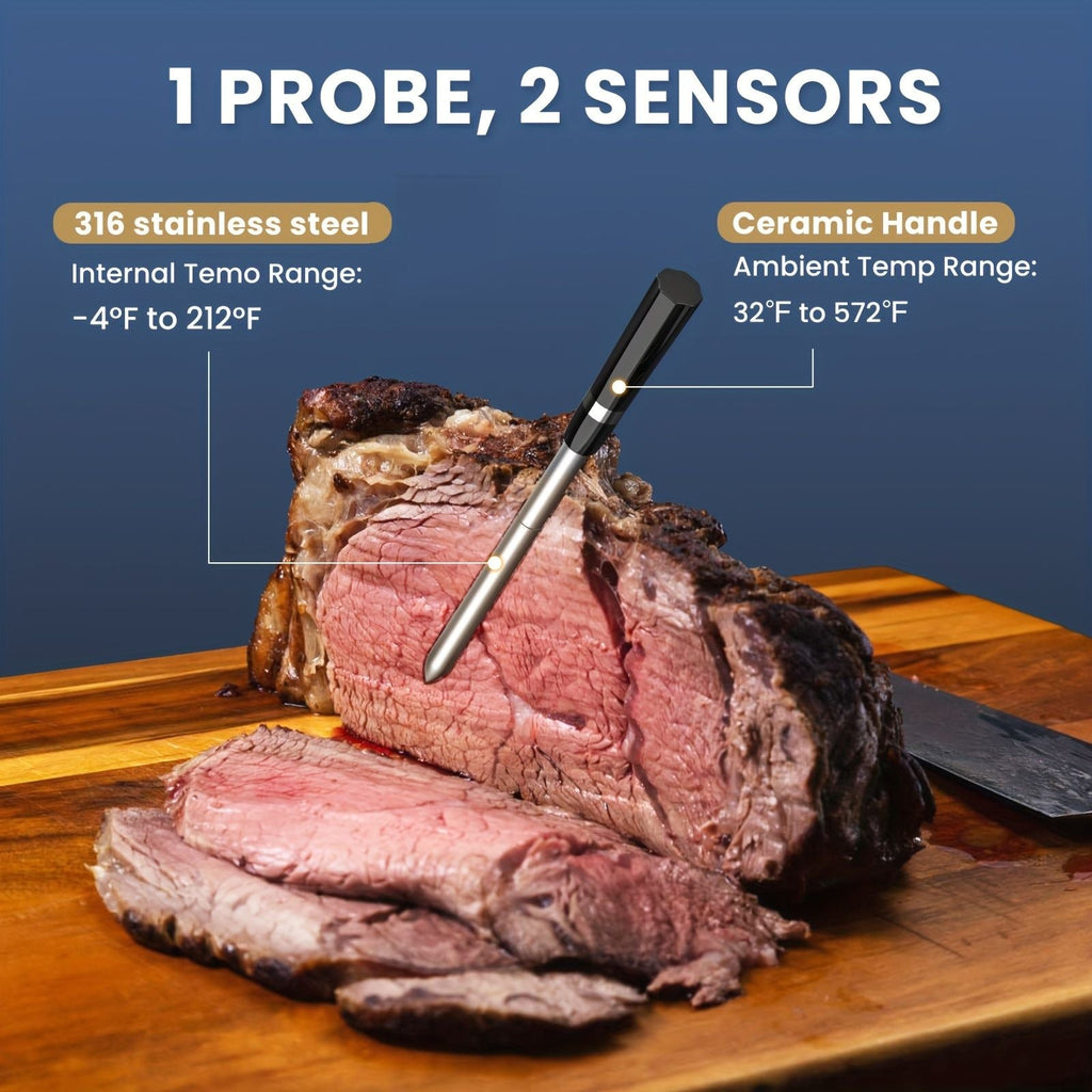 Wireless Meat Thermometer with Dual Sensor CP10