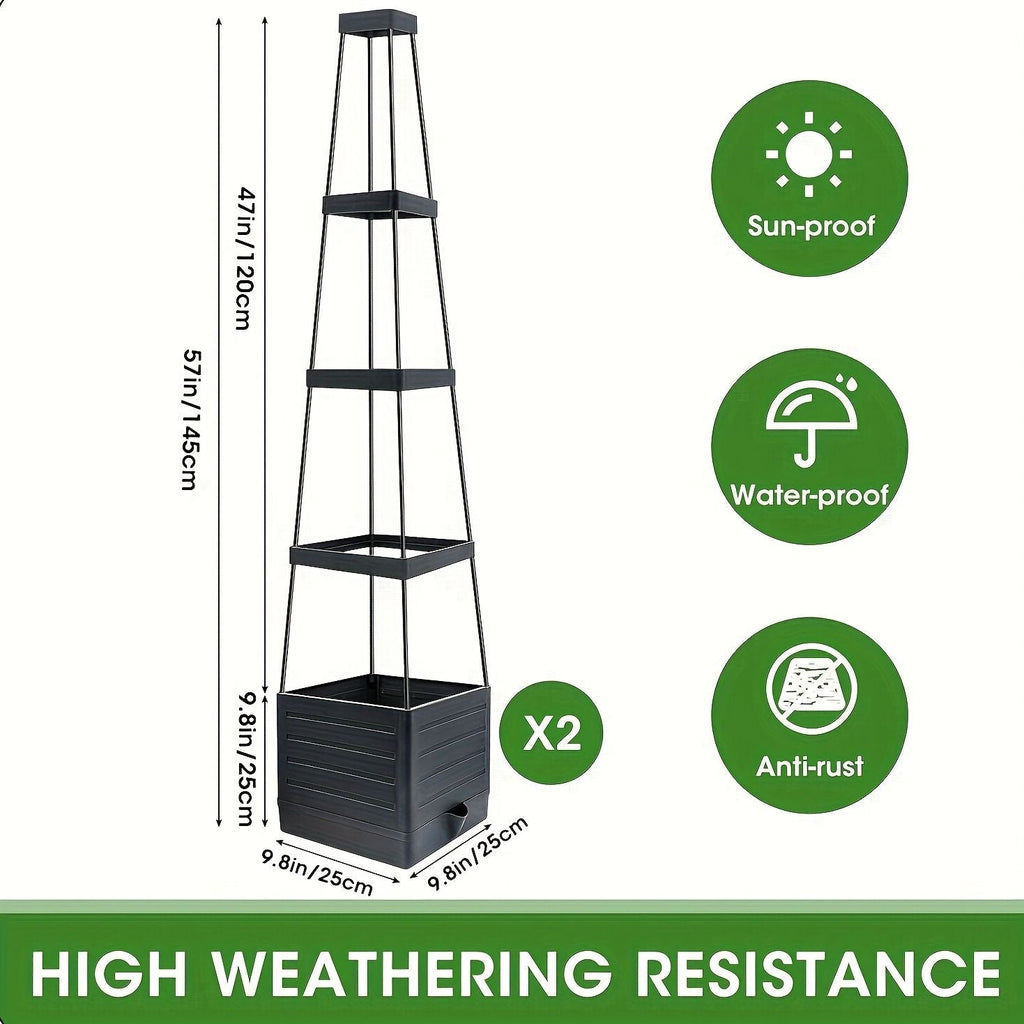 Self-Watering Tomato Planter with Trellis