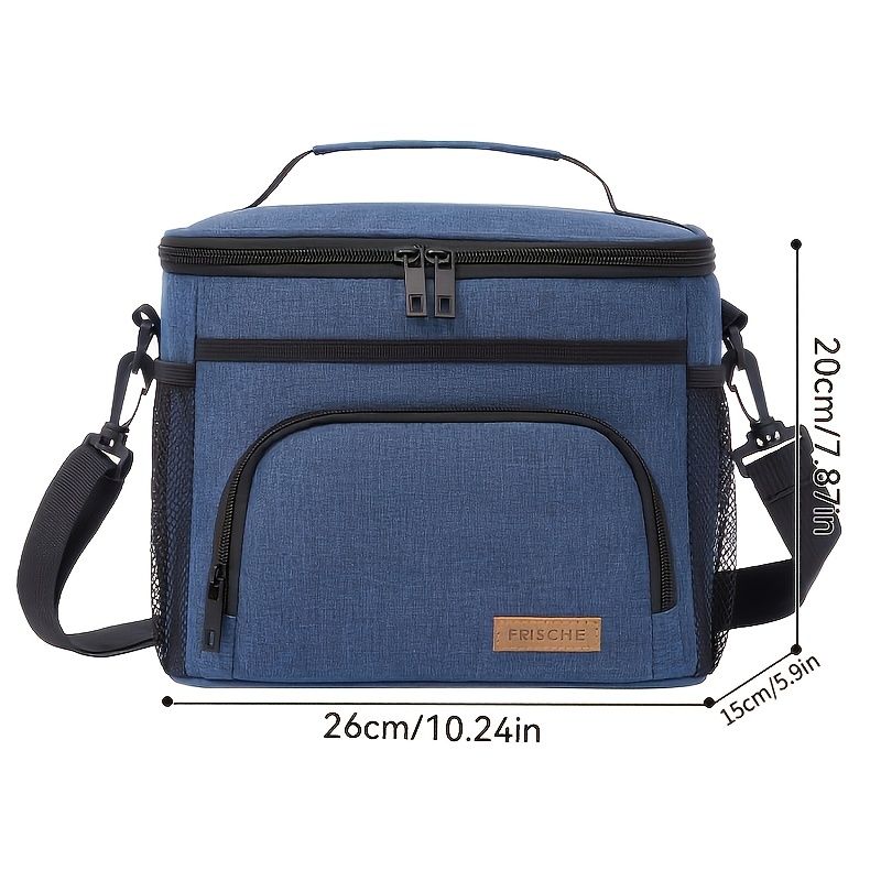 Insulated Lunch Bag Square Bento Cooler Tote