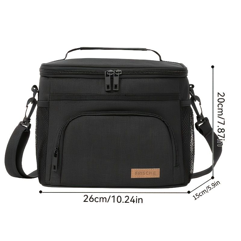 Insulated Lunch Bag Square Bento Cooler Tote