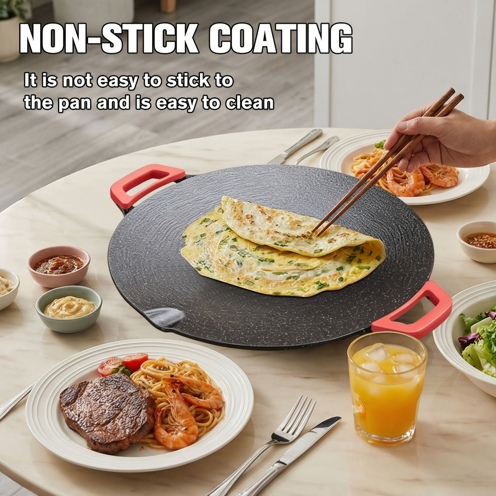 Electric Grill Pan Non Stick Adjustable Temperature Smokeless