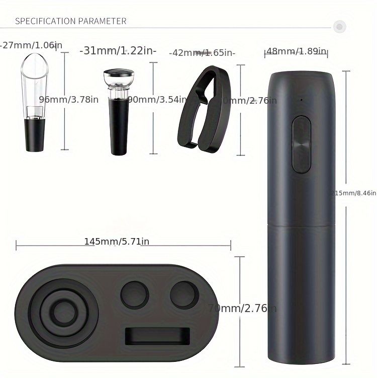 Rechargeable Electric Wine Opener Set
