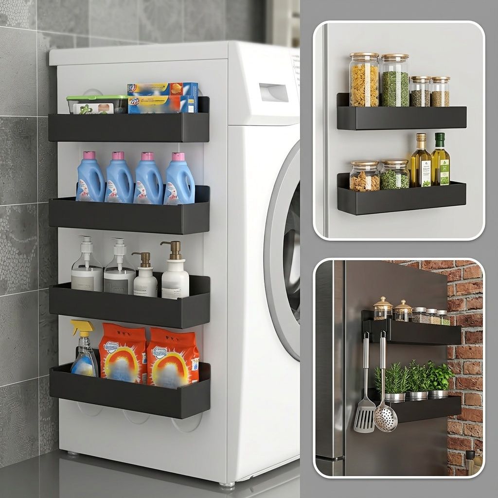 Magnetic Refrigerator Storage Rack