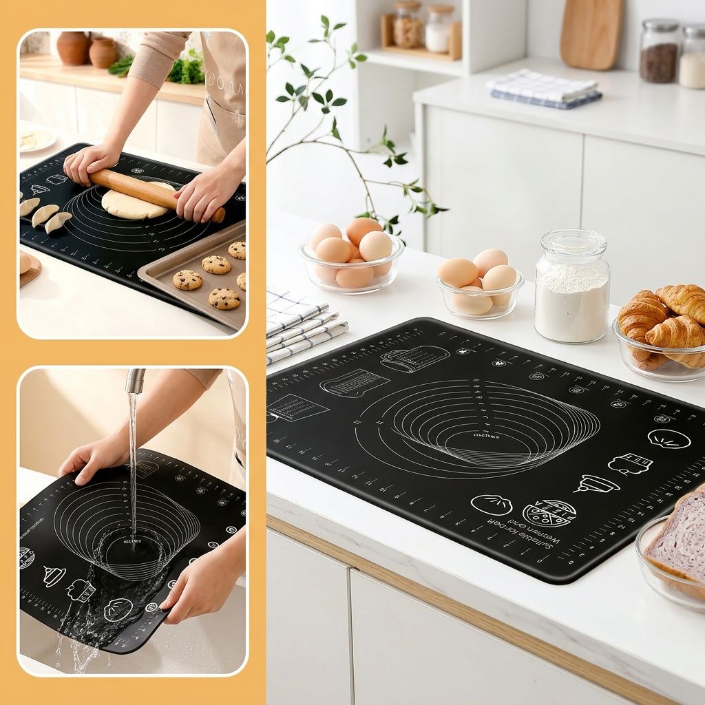 Thickened Silicone Baking Mat with Measurements