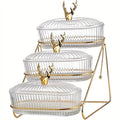 3 Tier Snack and Fruit Tray With Lid