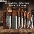 7-Piece Stainless Steel Kitchen Knife Set with Shears and Peeler