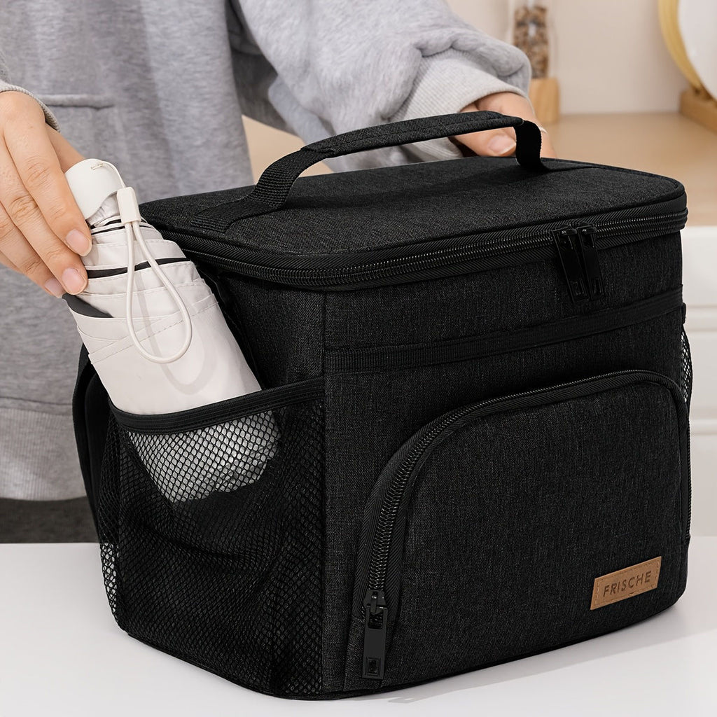 Insulated Lunch Bag Square Bento Cooler Tote