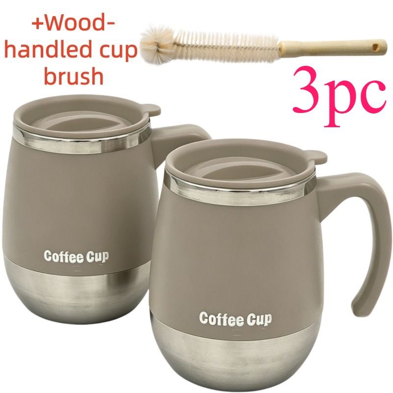 3-Piece Double-Layer Insulated Cup Set