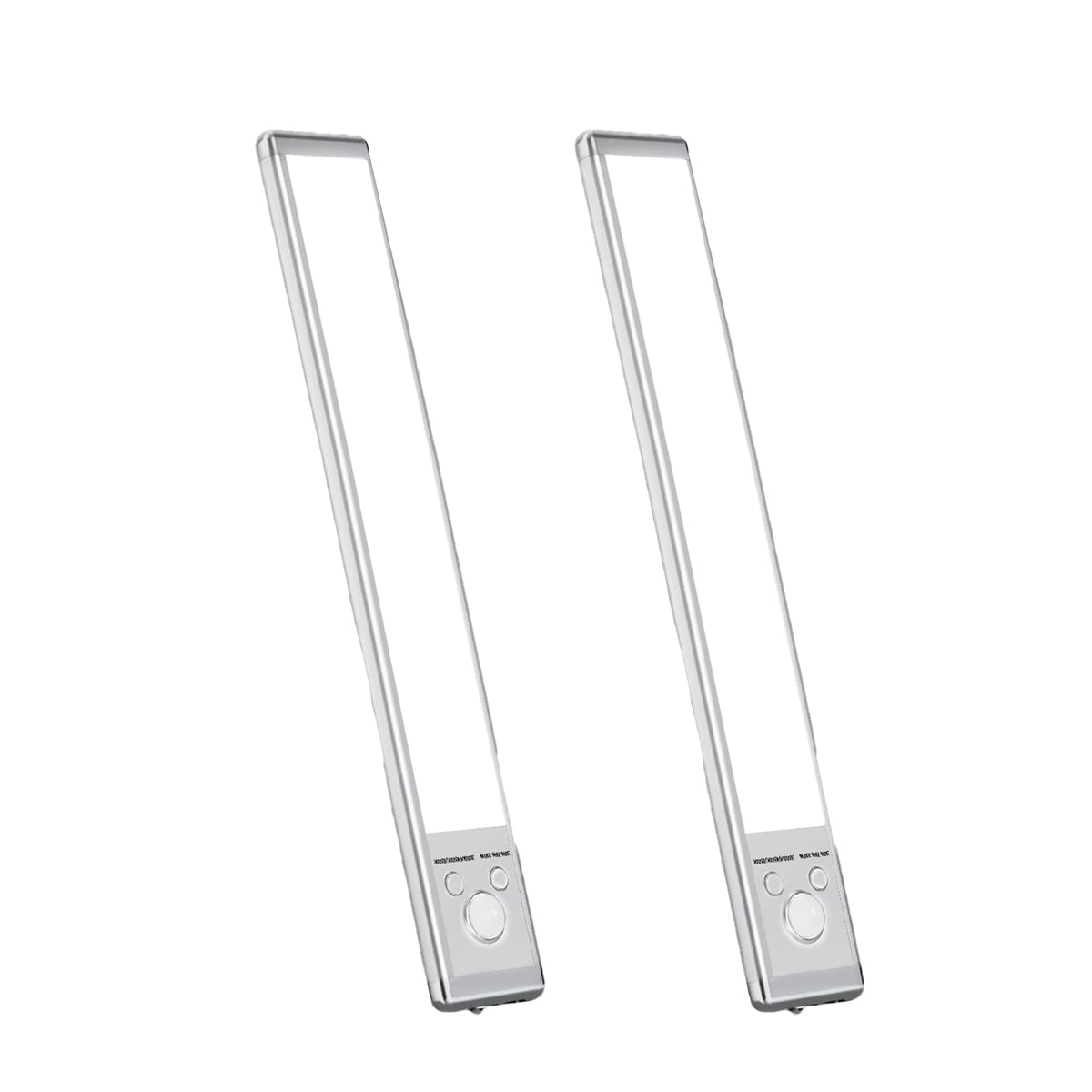 2-Pack White LED Motion Sensor Under Cabinet Light