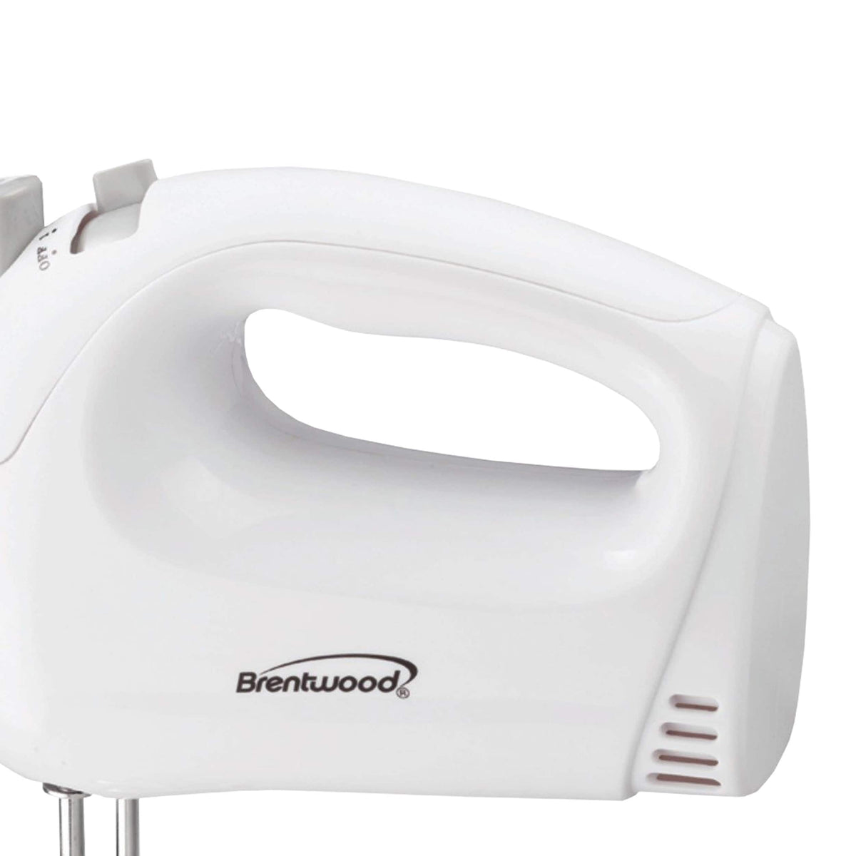 Brentwood 5-Speed White Hand Mixer