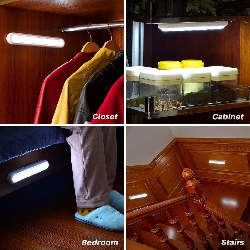 2 Pack Motion Sensor LED Under Cabinet Light Cool White