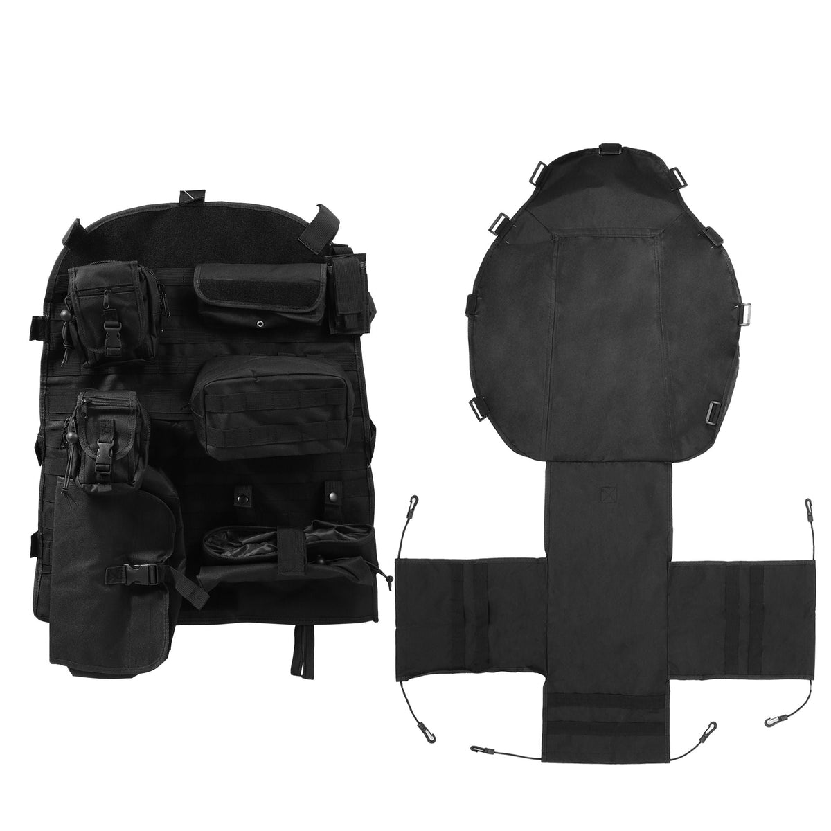 Car Front Seat Back Organizer Storage Bag 7 Pocket for Jeep Wrangler JK JL
