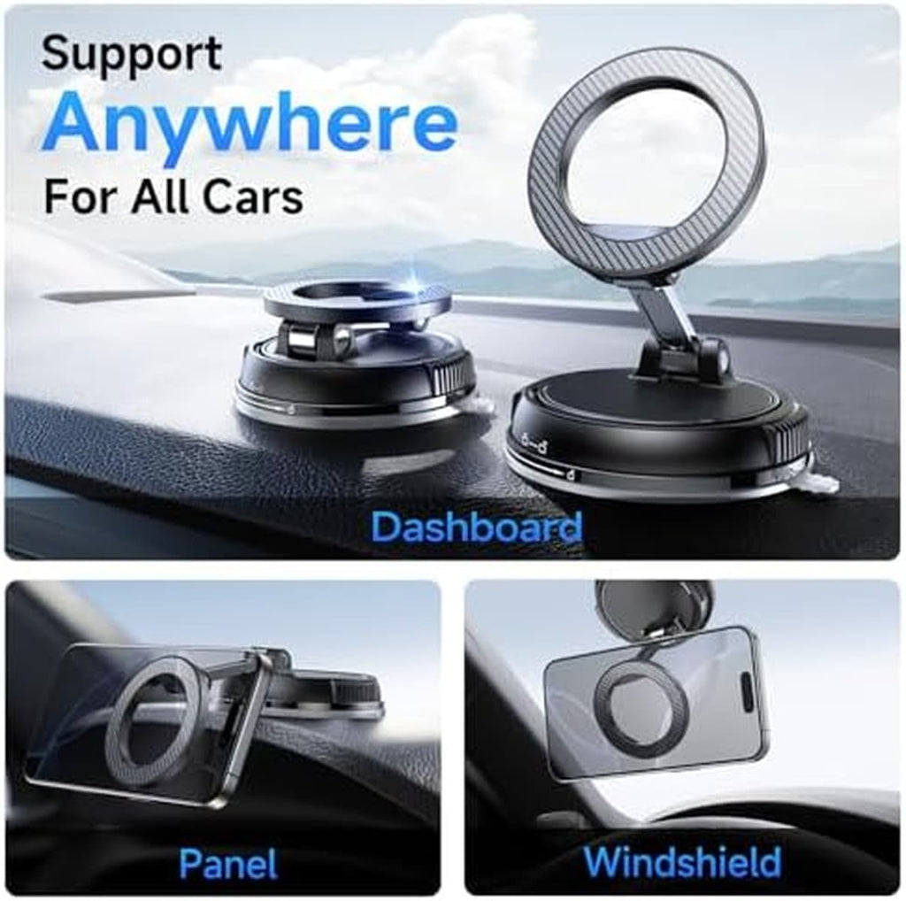 Magnetic Car Phone Holder Mount 78 lb Suction Cup