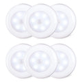 6-Pack Motion Sensor LED Puck Lights 60 Lumen