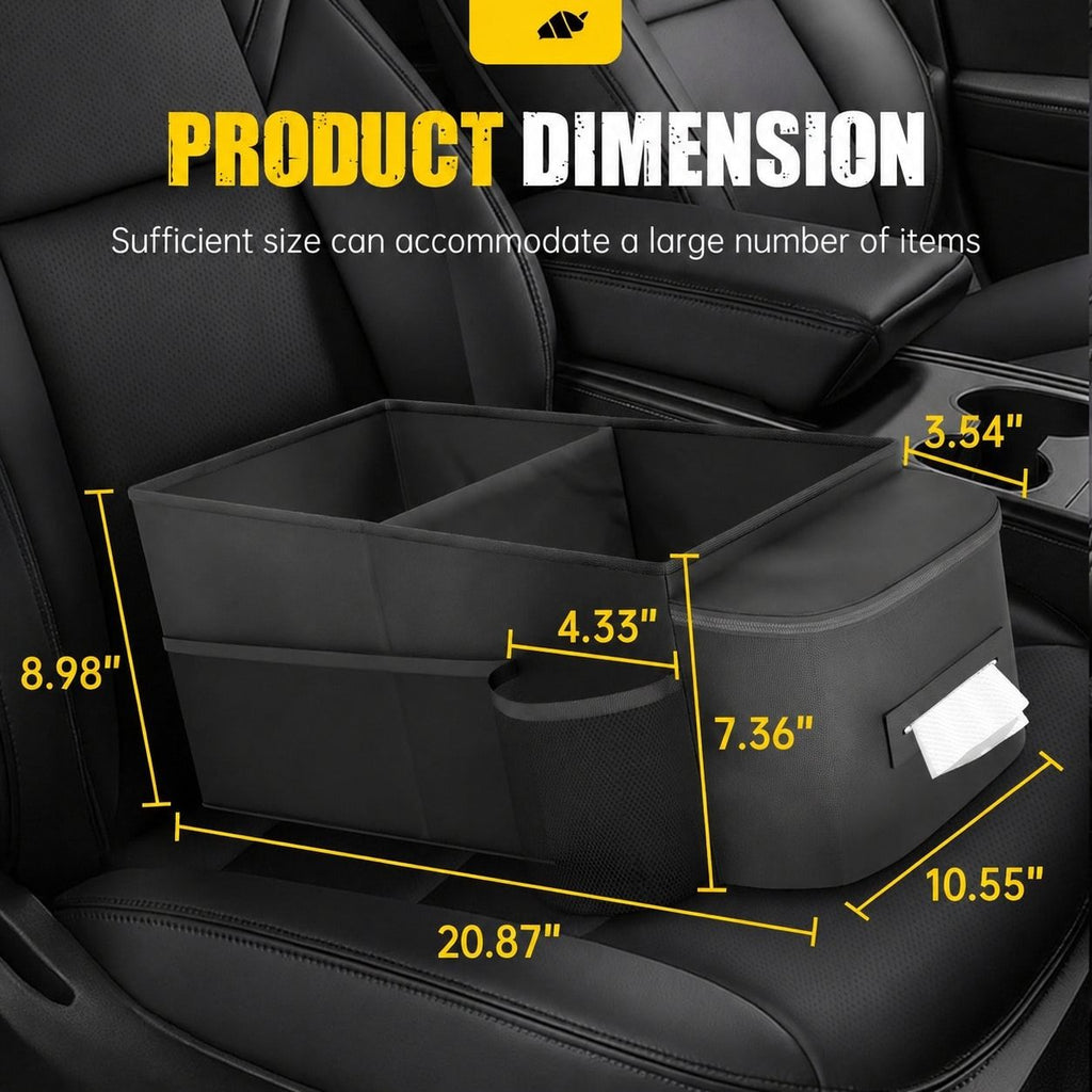 Mikiotto Car Seat Organizer with Cup Holder and Tissue Box LMK0828K640