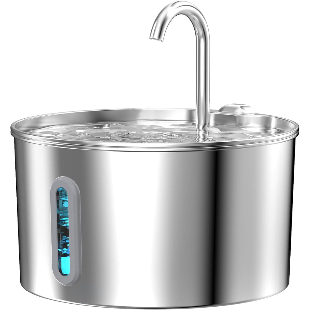 Stainless Steel Cat Water Fountain 74 oz