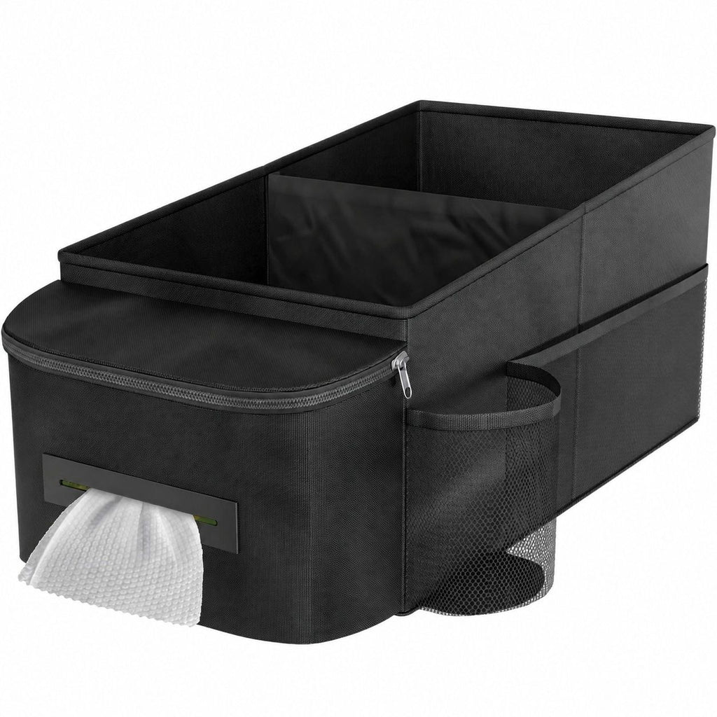 Mikiotto Car Seat Organizer with Cup Holder and Tissue Box LMK0828K640