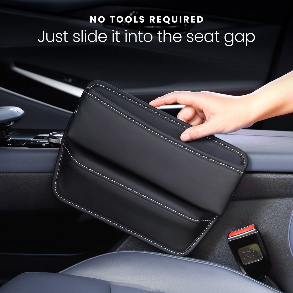 Car Seat Gap Filler Organizer Universal Fit with Charging Holes
