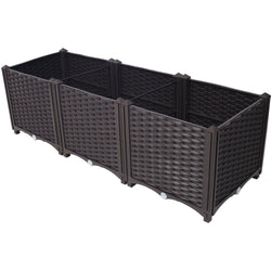 Self-Watering Raised Garden Bed 47.2x15.7x14.7 In