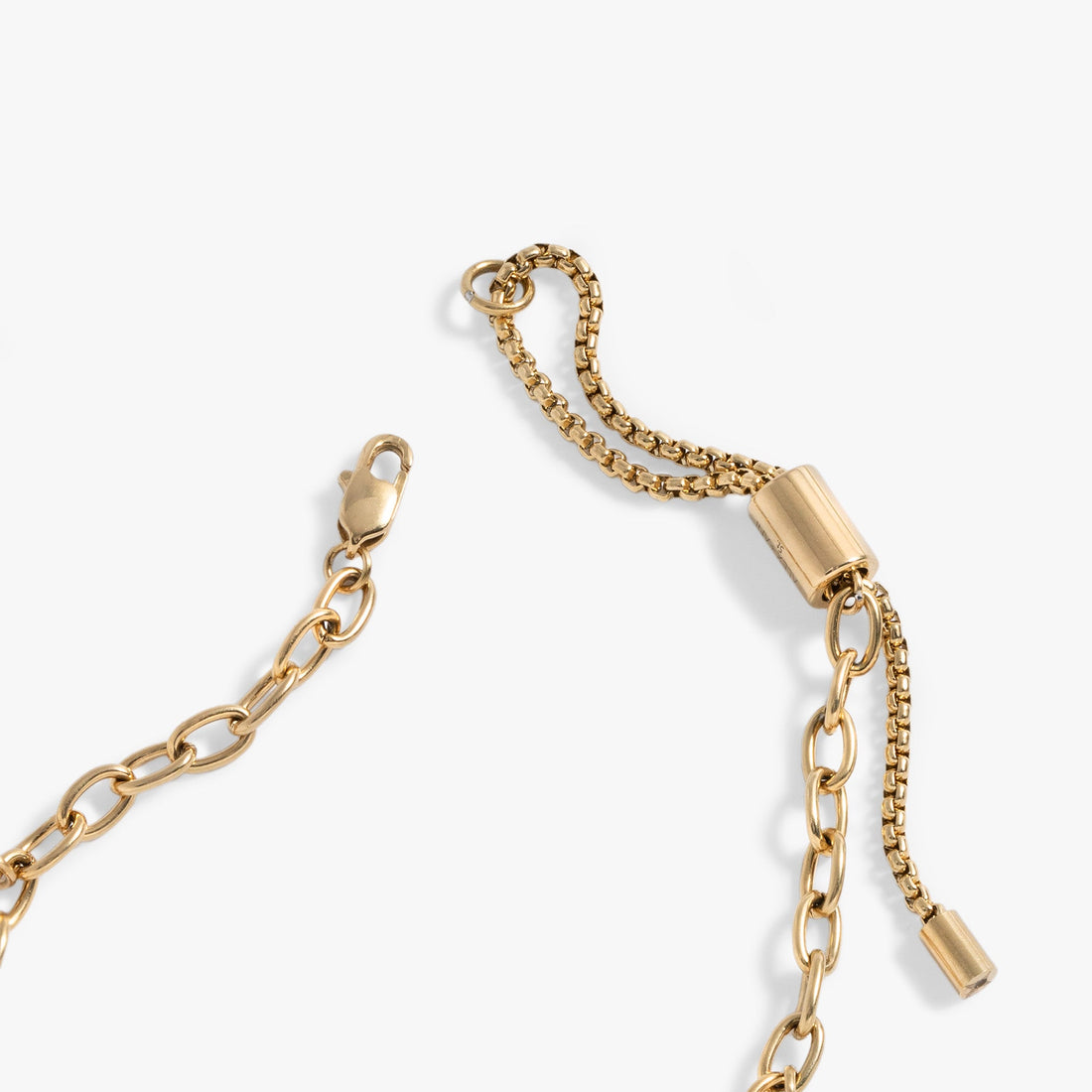 Hummingbird Multicharm Adjustable Anklet in Gold Tone