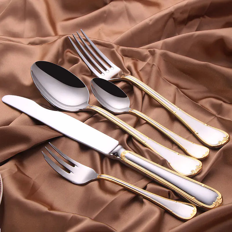 Light Luxury Western Tableware Set for Hotels & Homes