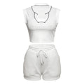 Trendy Sleeveless Streetwear Suit