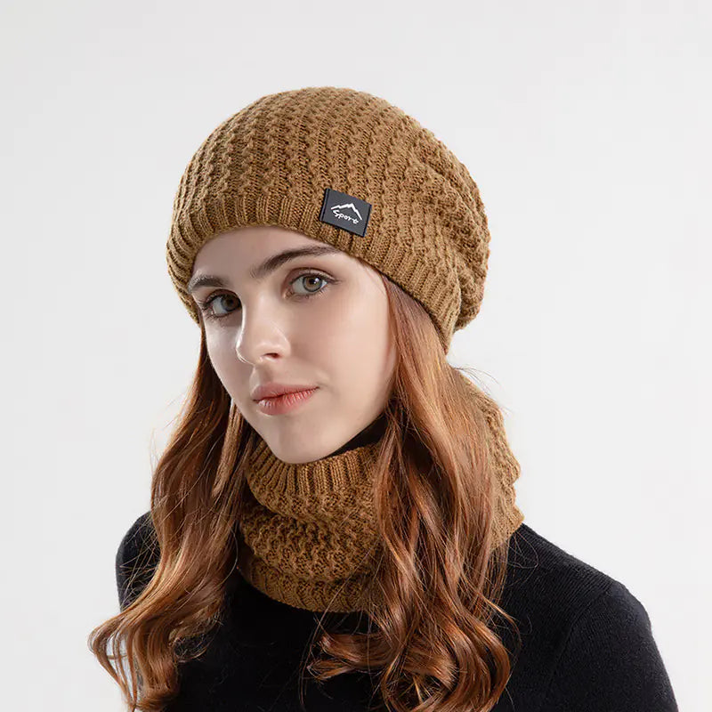 Winter Beanie and Scarf Set for Men and Women (One Set)