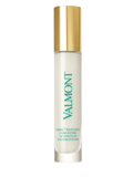 Valmont Hydra3 Regenetic Serum in a luxury white bottle with a gold pump cap and green text.